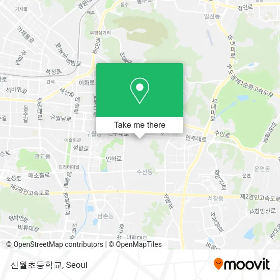 신월초등학교 map