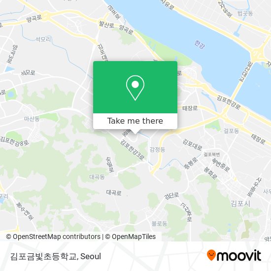 김포금빛초등학교 map