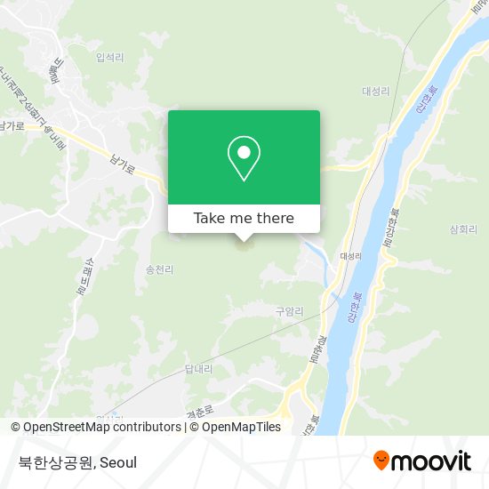 북한상공원 map