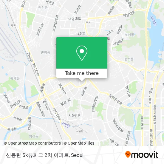 신동탄 Sk뷰파크 2차 아파트 map