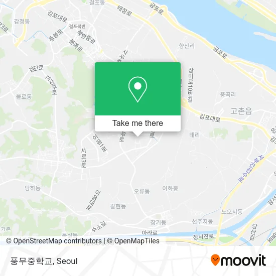 풍무중학교 map