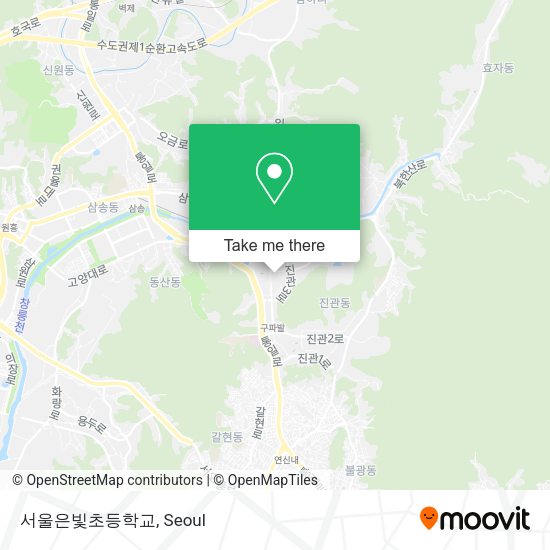 서울은빛초등학교 map