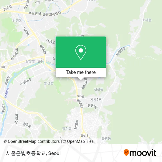 서울은빛초등학교 map