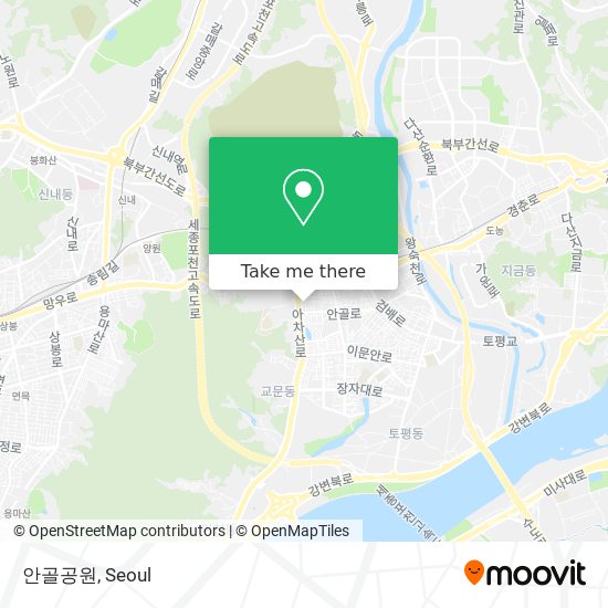 안골공원 map