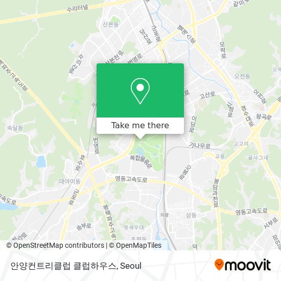 안양컨트리클럽 클럽하우스 map