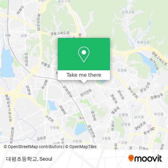 대평초등학교 map