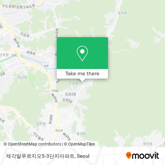 제각말푸르지오5-3단지아파트 map