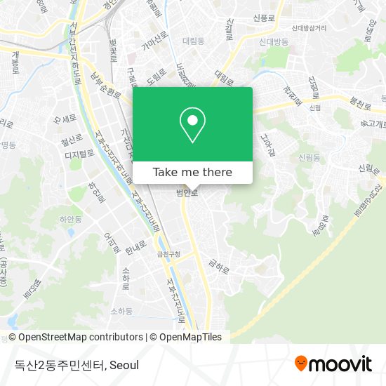 독산2동주민센터 map
