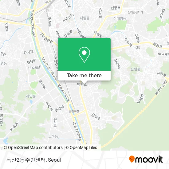 독산2동주민센터 map