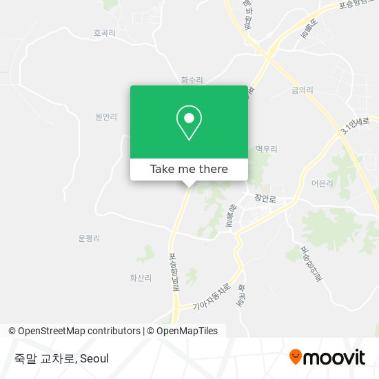 죽말 교차로 map