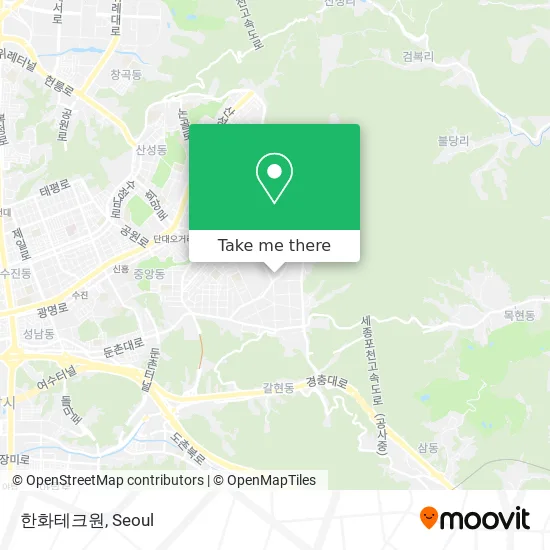 한화테크원 map