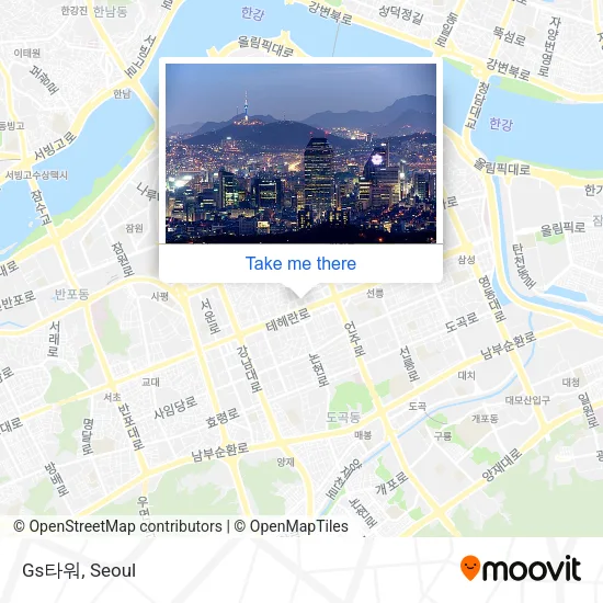 Gs타워 map