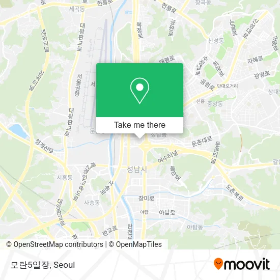 모란5일장 map