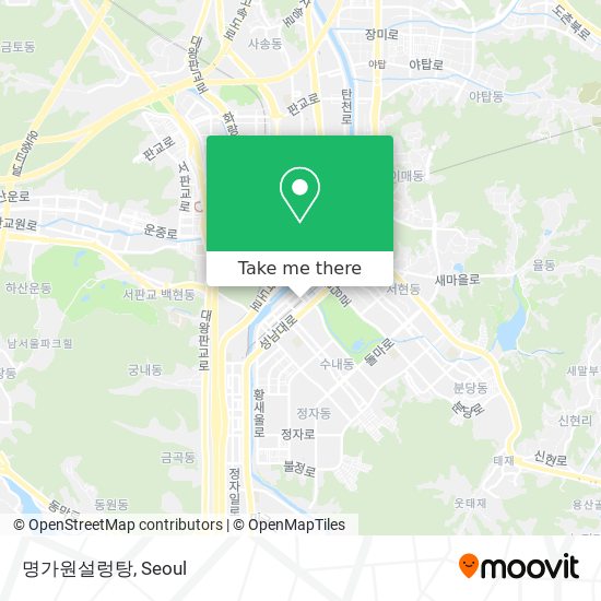 명가원설렁탕 map