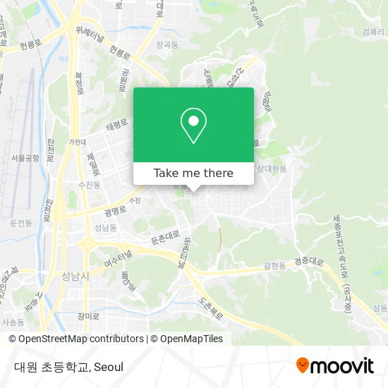 대원 초등학교 map