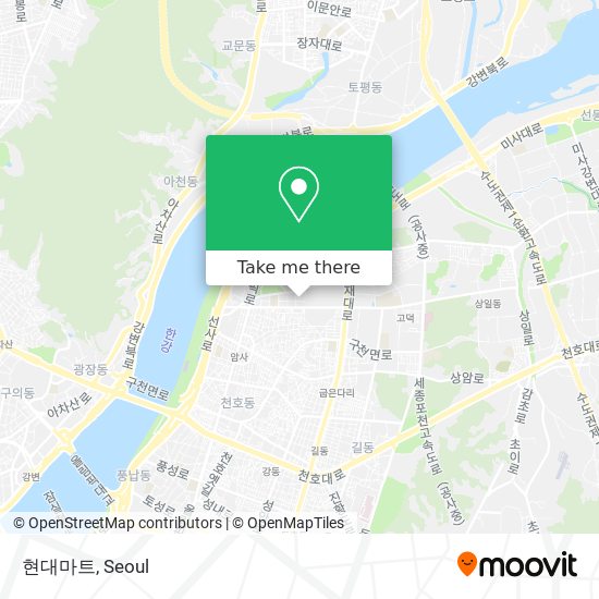 현대마트 map