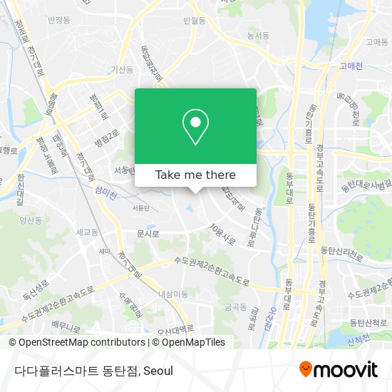 다다플러스마트 동탄점 map