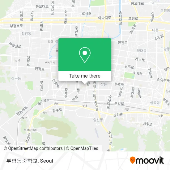 부평동중학교 map