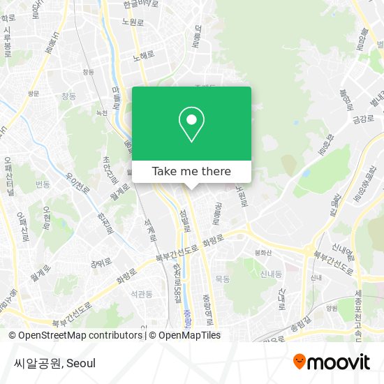 씨알공원 map