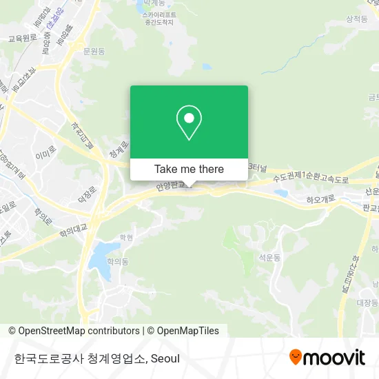 한국도로공사 청계영업소 map