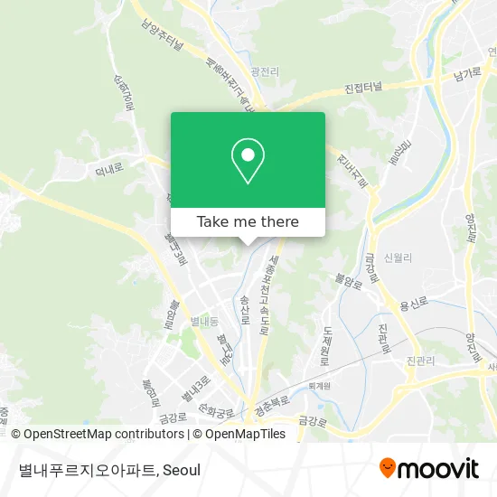별내푸르지오아파트 map