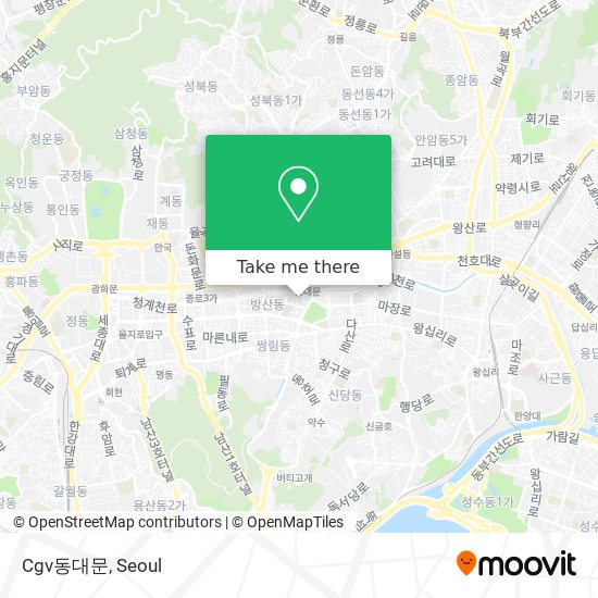 Cgv동대문 map