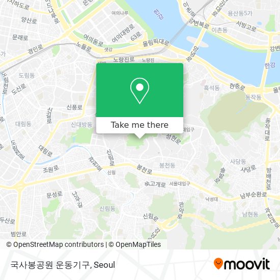 국사봉공원 운동기구 map