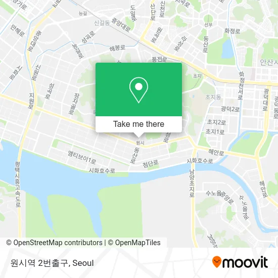 원시역 2번출구 map