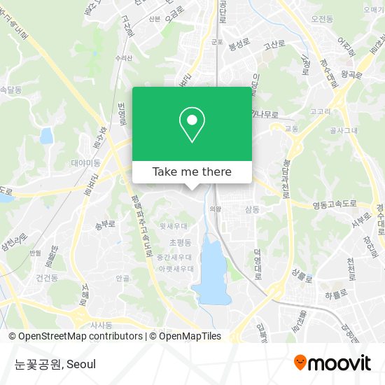 눈꽃공원 map