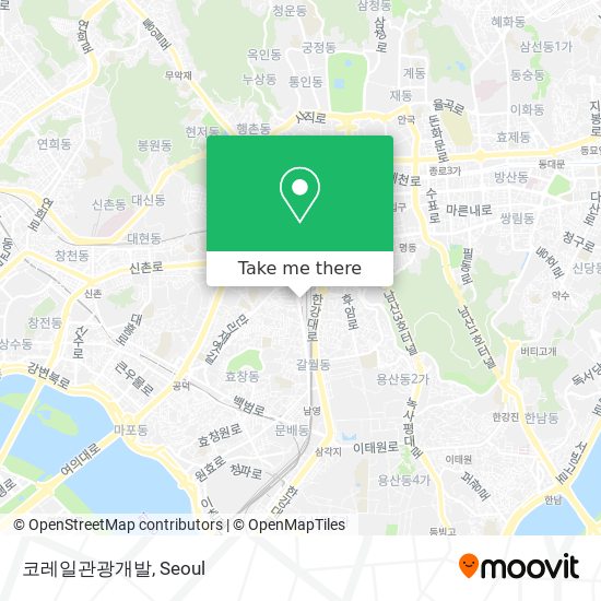 코레일관광개발 map