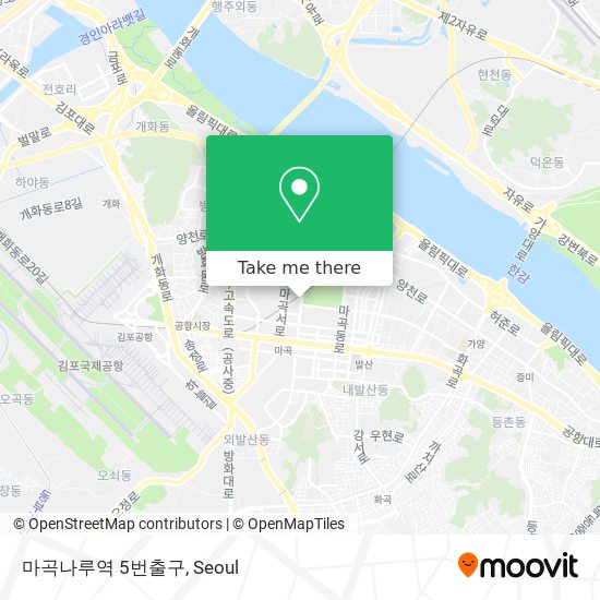 마곡나루역 5번출구 map