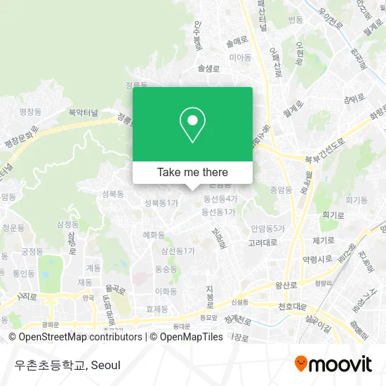 우촌초등학교 map