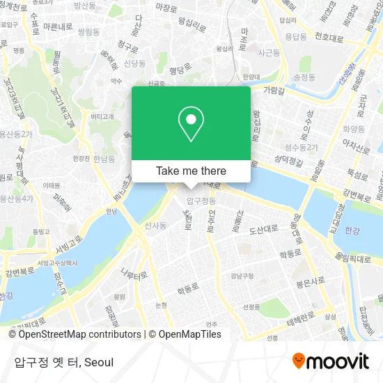 압구정 옛 터 map