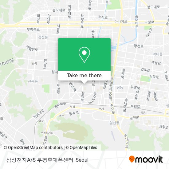삼성전자A/S 부평휴대폰센터 map