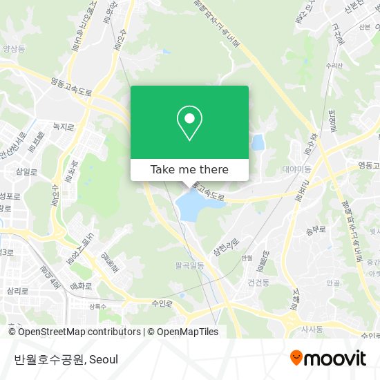 반월호수공원 map
