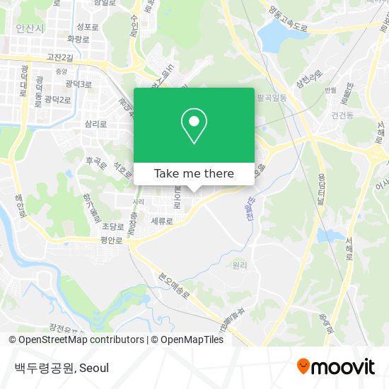 백두령공원 map