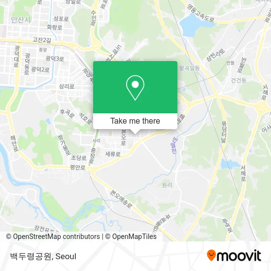 백두령공원 map