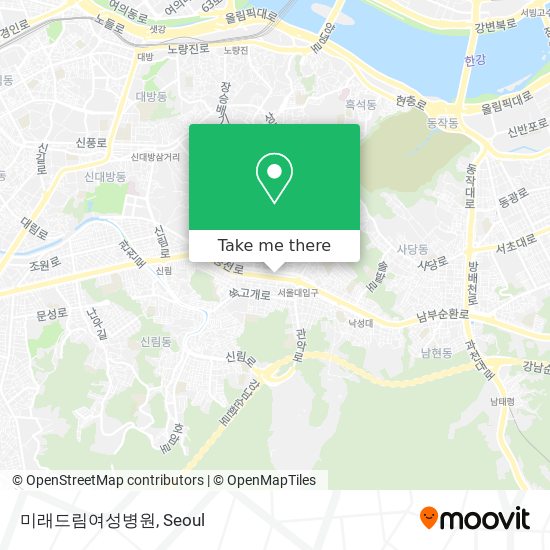 미래드림여성병원 map