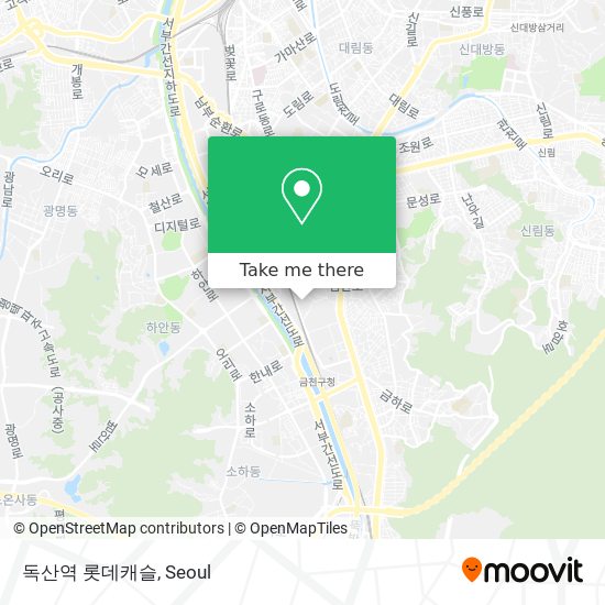 독산역 롯데캐슬 map