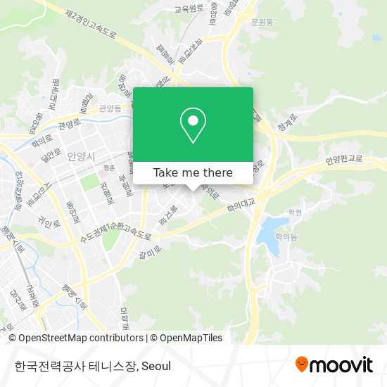 한국전력공사 테니스장 map