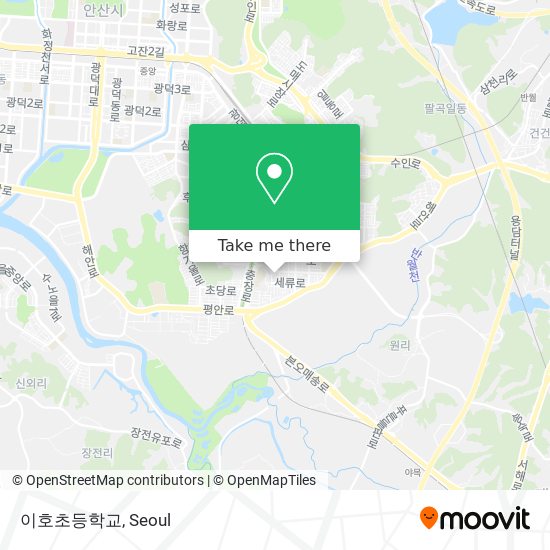 이호초등학교 map