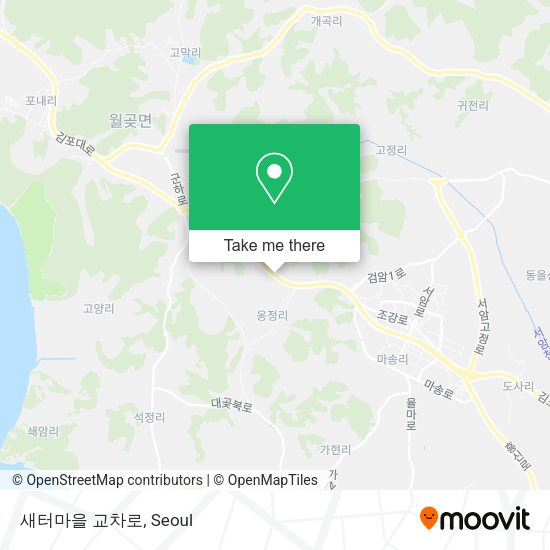 새터마을 교차로 map
