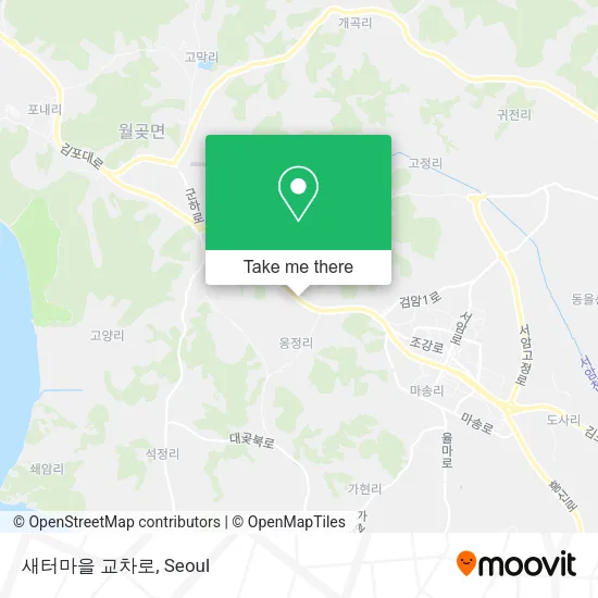 새터마을 교차로 map