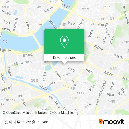송파나루역 2번출구 map
