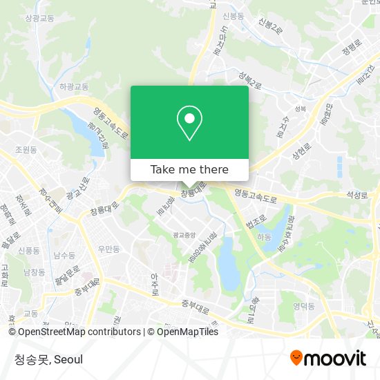 청송못 map