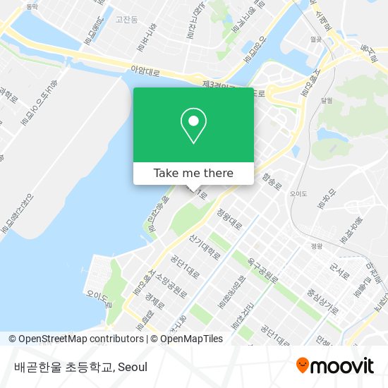 배곧한울 초등학교 map