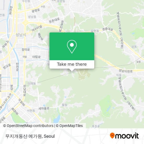 무지개동산 예가원 map
