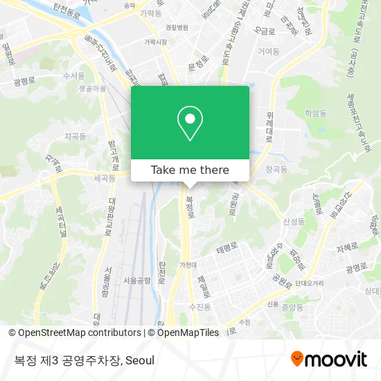 복정 제3 공영주차장 map