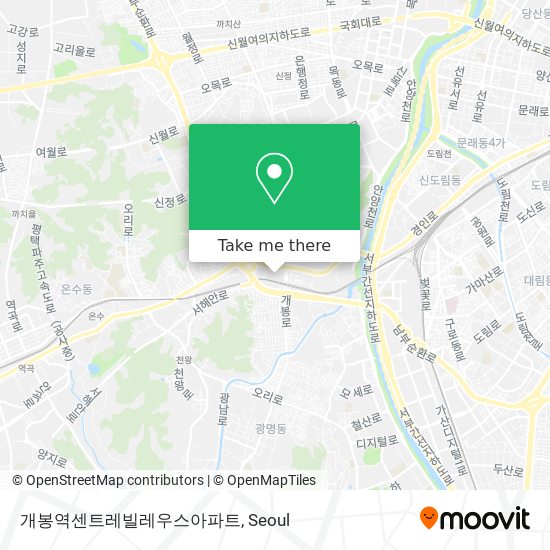 개봉역센트레빌레우스아파트 map