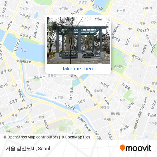서울 삼전도비 map
